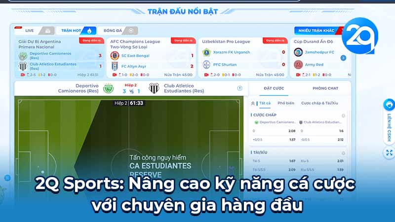 2Q Sports - Cá cược thể thao uy tín và chuyên nghiệp 3 2q-sports-3
